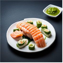 생선회, 간장, 고추냉이-1