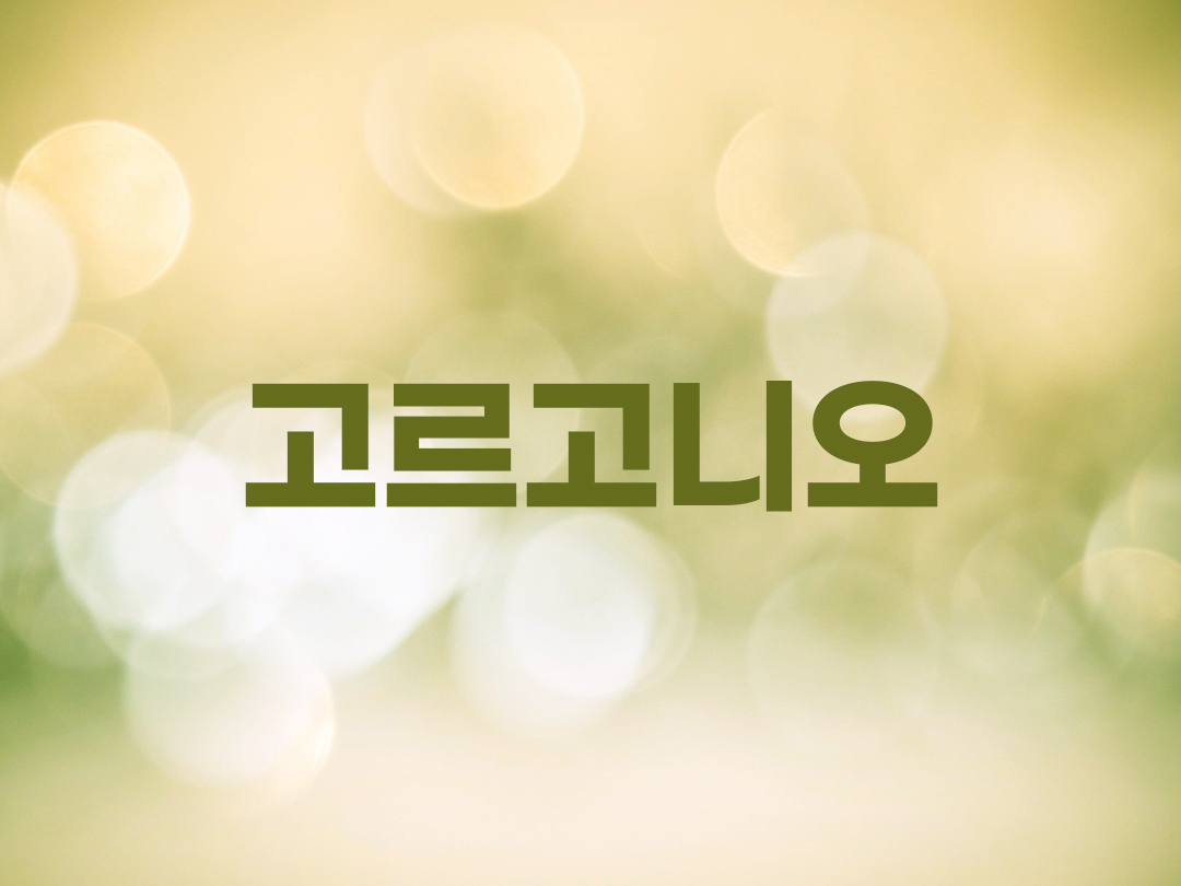 고르고니오 천주교 남자세례명 2인 목록