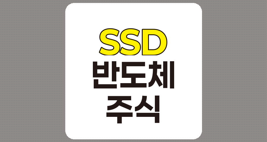 SSD 관련주 TOP 7 상세 분석