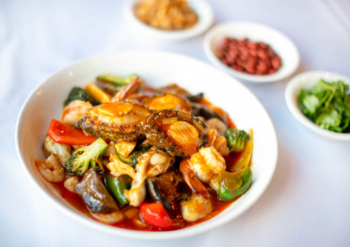 전복과 야채볶음