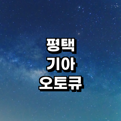 평택시 기아 오토큐