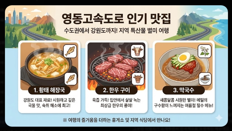 2026 설날 귀성길 휴게소 맛집 BEST 10