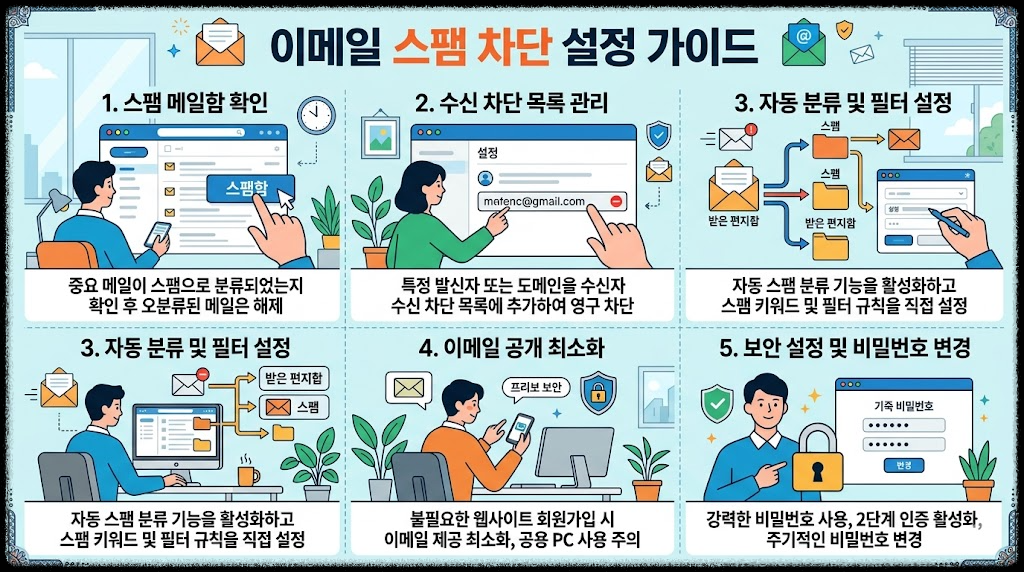 이메일 스팸 차단 설정 방법, 제대로 알아두면 개인정보를 지킬 수 있습니다