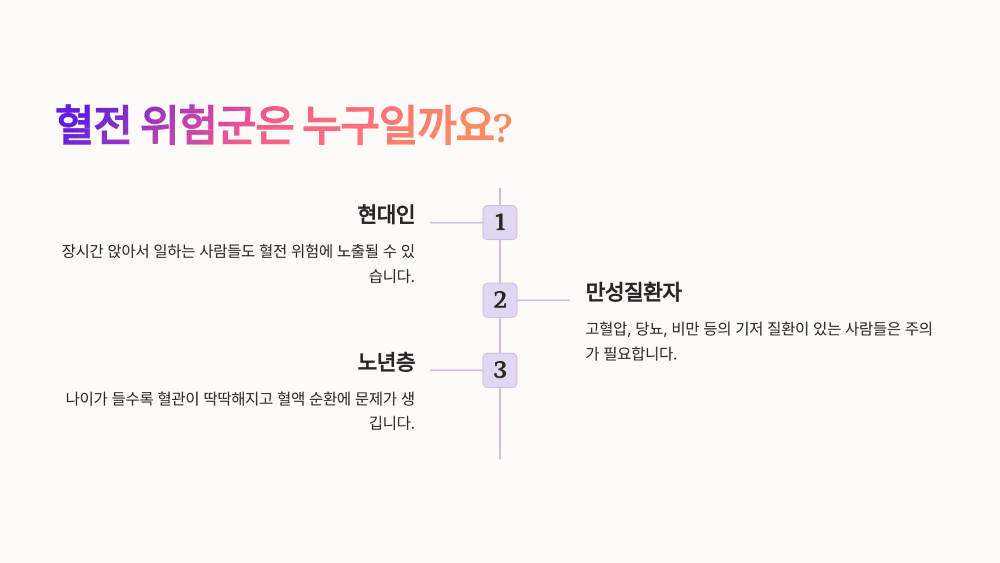 혈전이 위험한 이유, 그리고 이걸 꼭 알아야 할 사람들