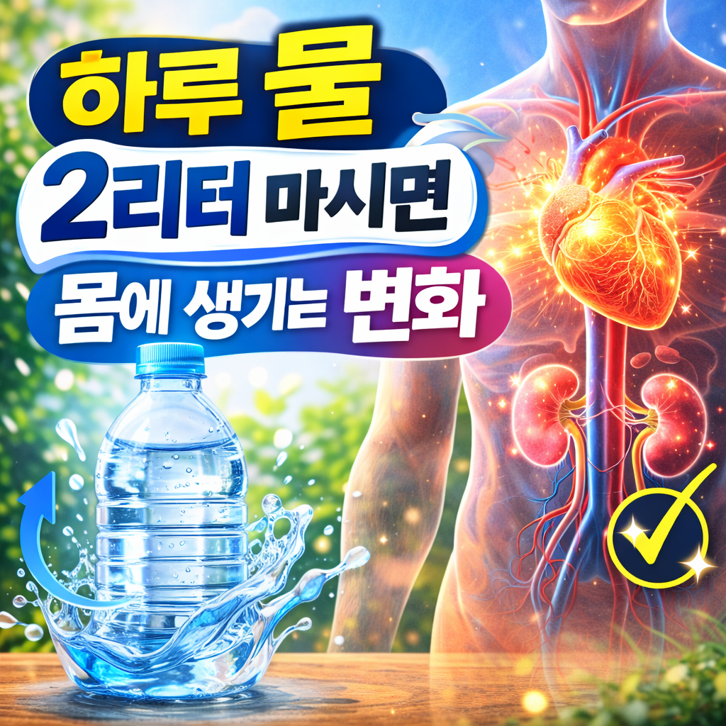 하루 물 2리터 마시면 몸에 생기는 변화