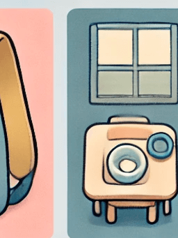 초등학교 책상 표현한 사진