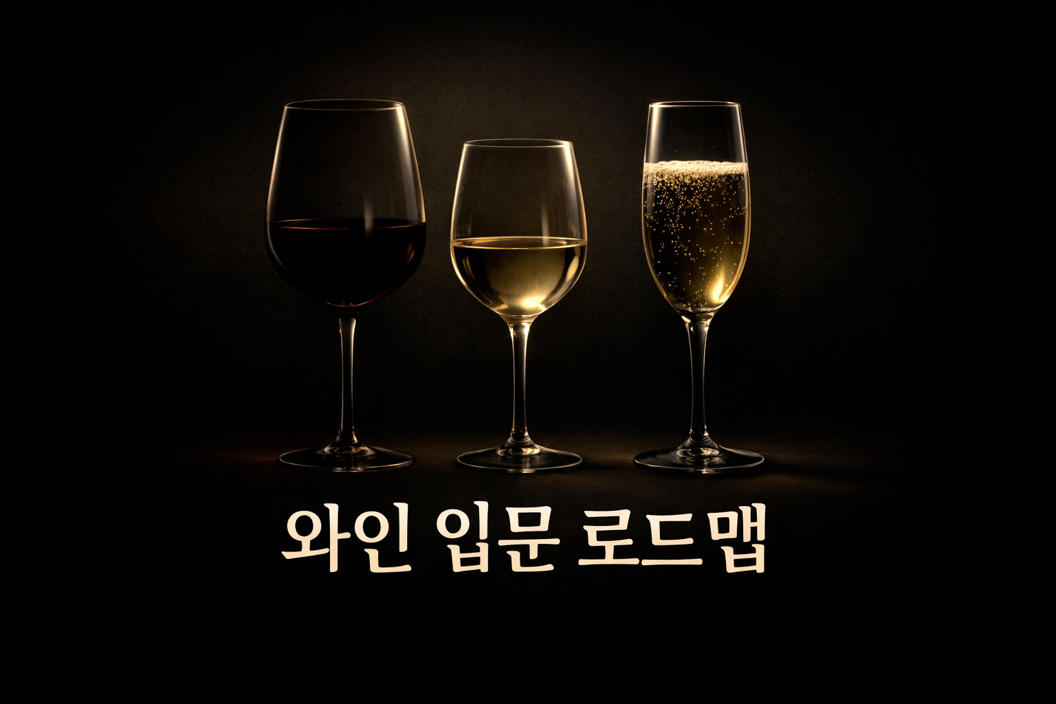 와인 입문 로드맵 레드 화이트 스파클링 선택 가이드