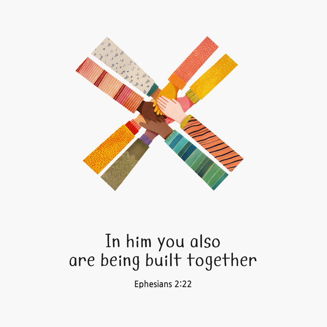 In him you also are being built together into a dwelling place of God in the Spirit. (Ephesians 2:22) by pieonane Daily Bible quote image