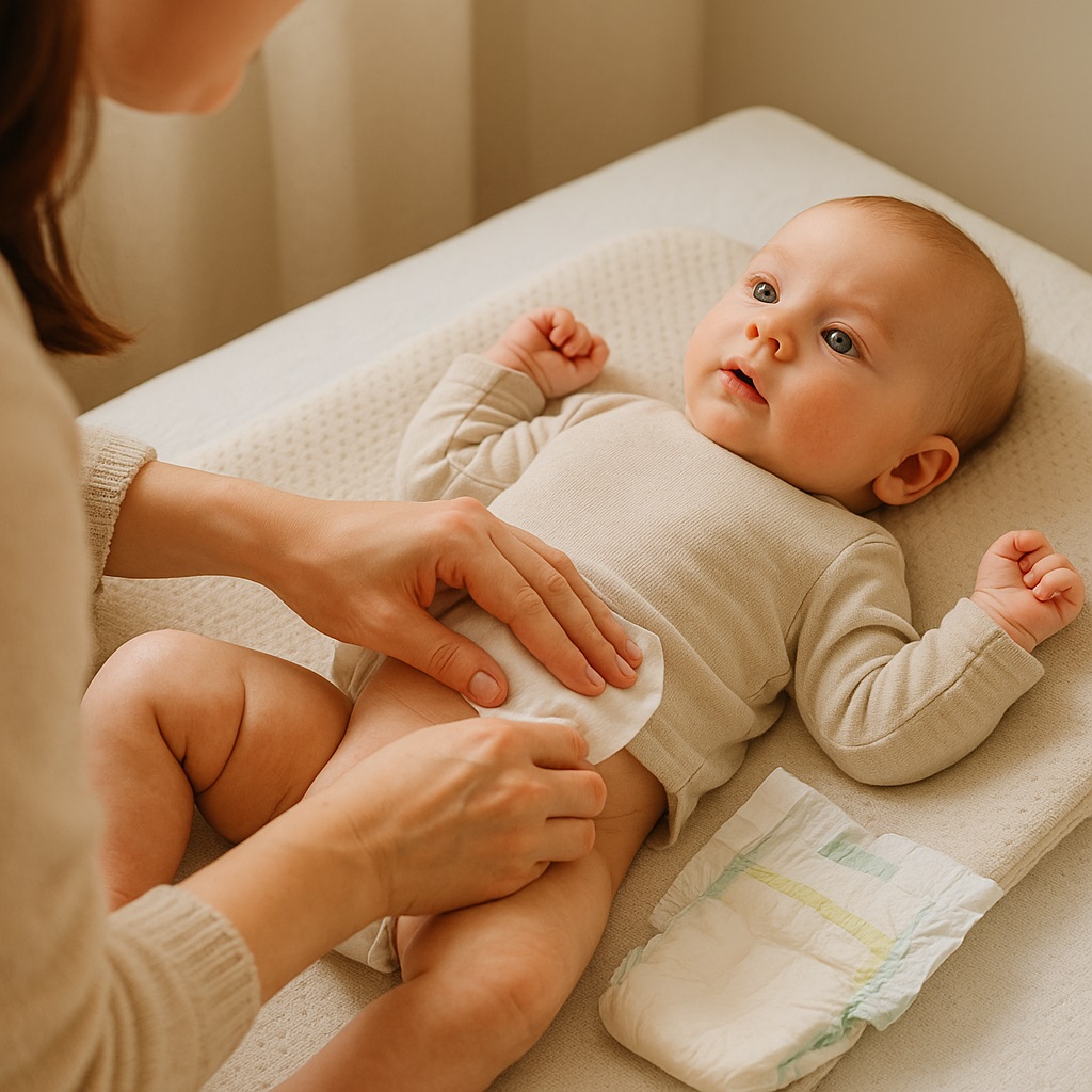 기저귀 발진 아기 피부