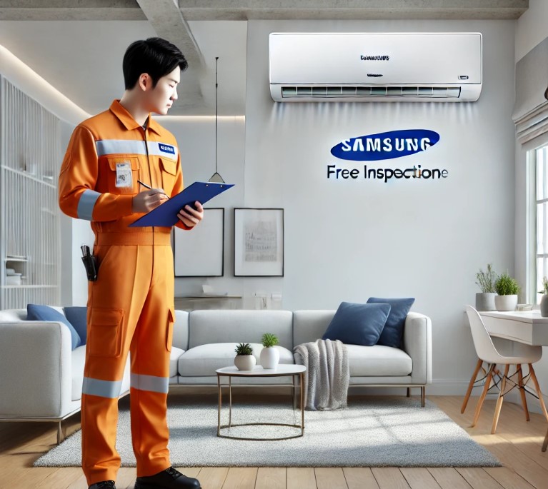 삼성에어컨 점검하는 이미지