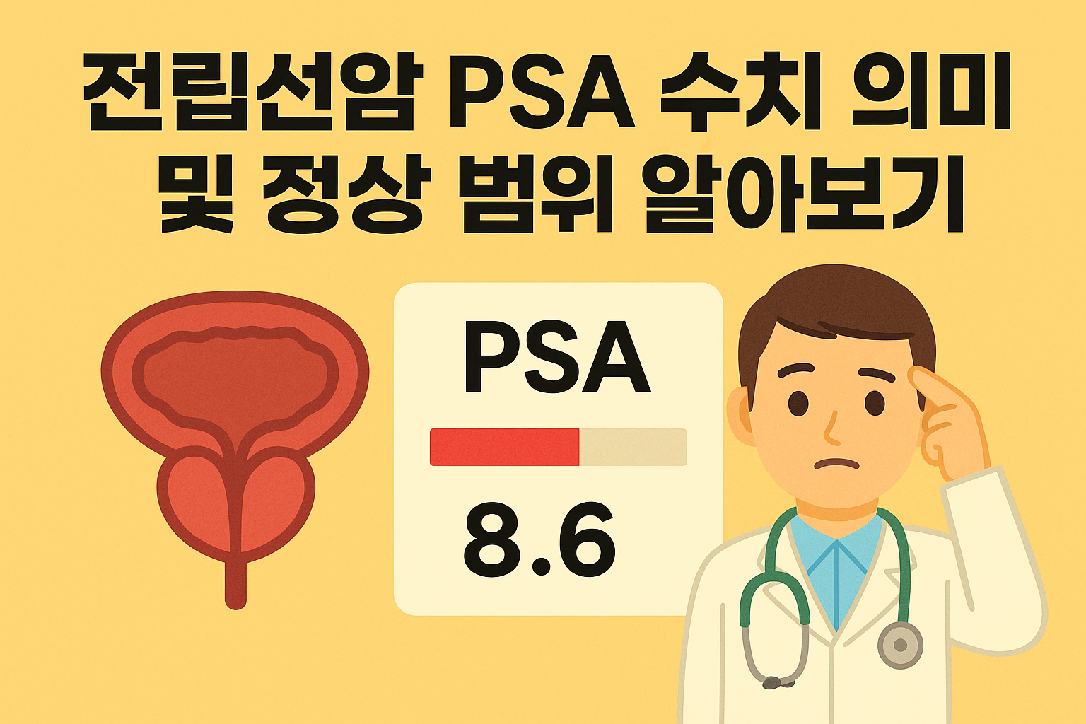 전립선암 PSA 수치 의미 및 정상 범위