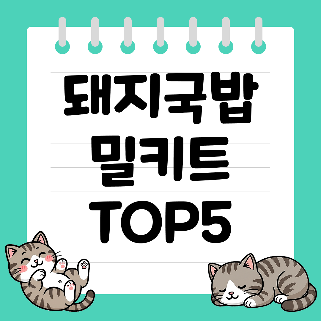 2025년 12월 1주차&nbsp;쿠팡 돼지국밥 밀키트 추천 순위 TOP5