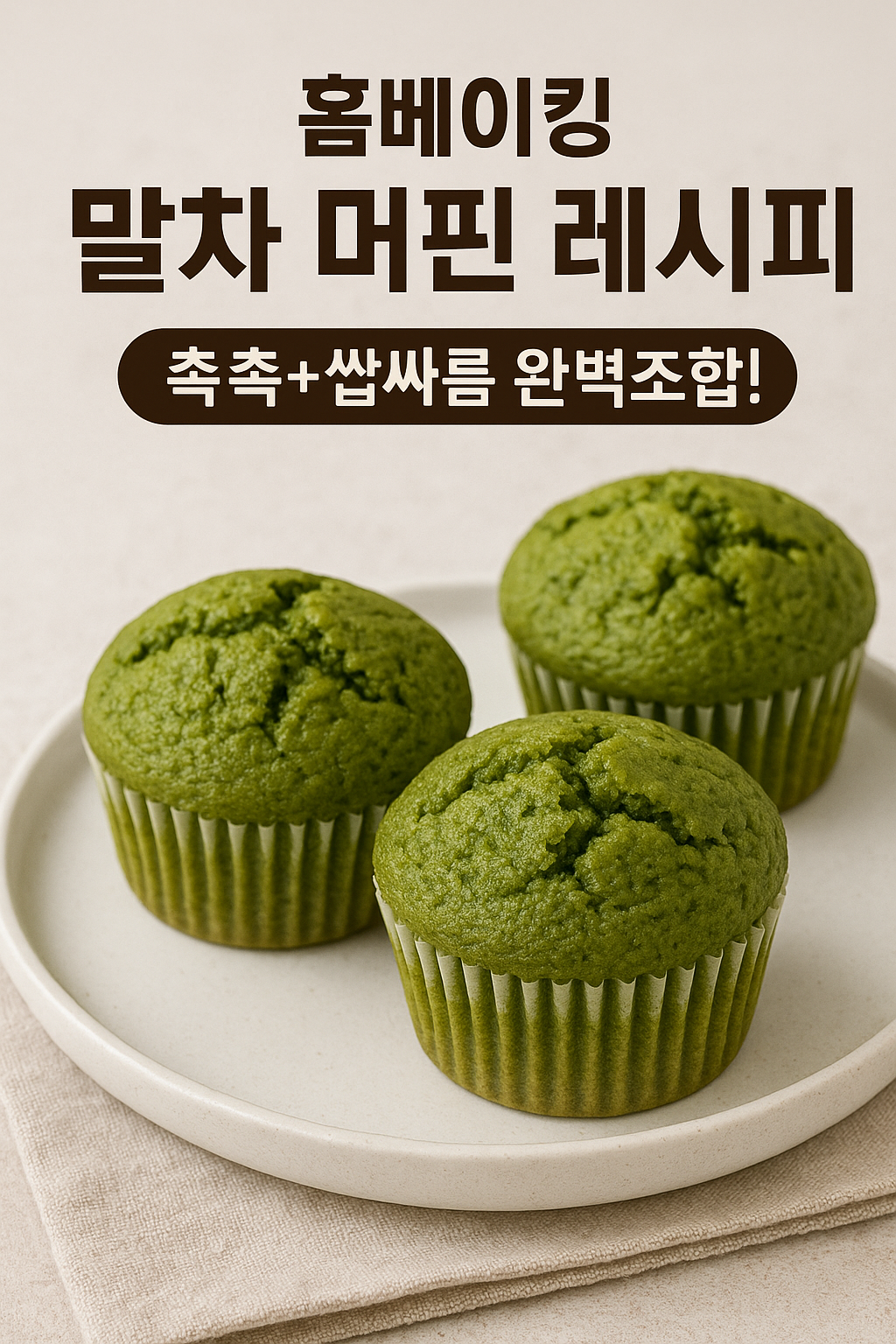 말차 머핀 레시피