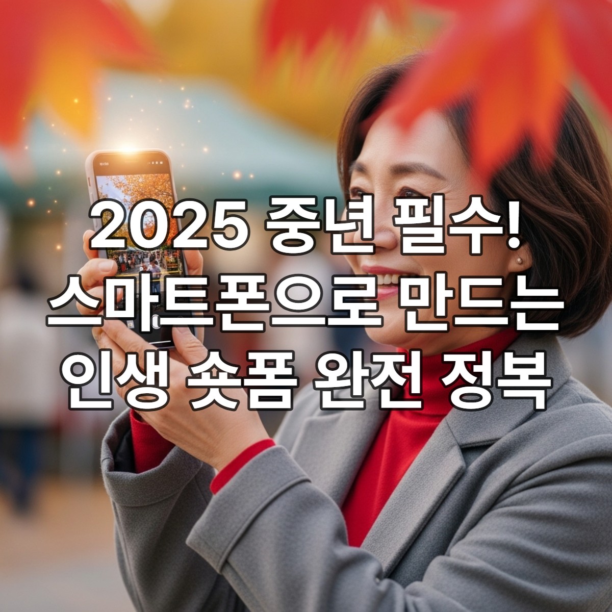 스마트폰으로 인생샷? 2025년 중년에게 꼭 필요한 '숏폼 영상 제작' 완전 정복
