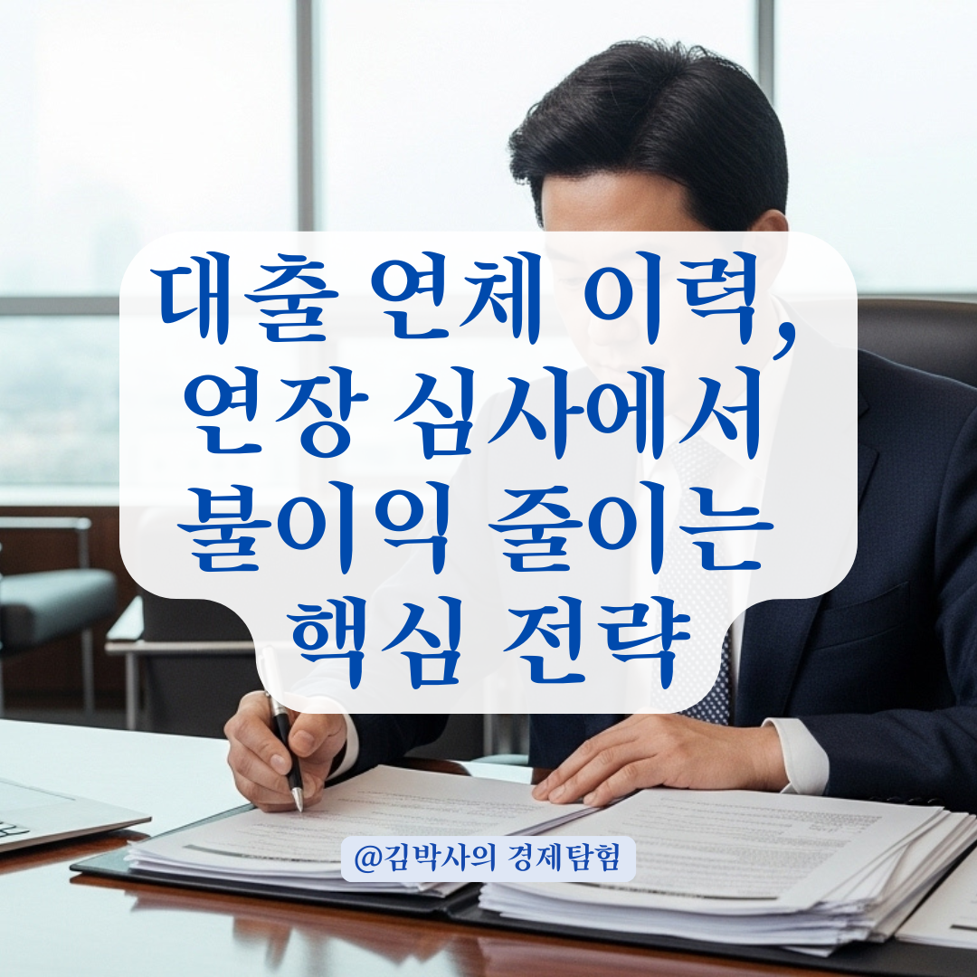 대출연체 이력, 연장 심사에서 어떻게 반영될까? 금융사 시선 정리.