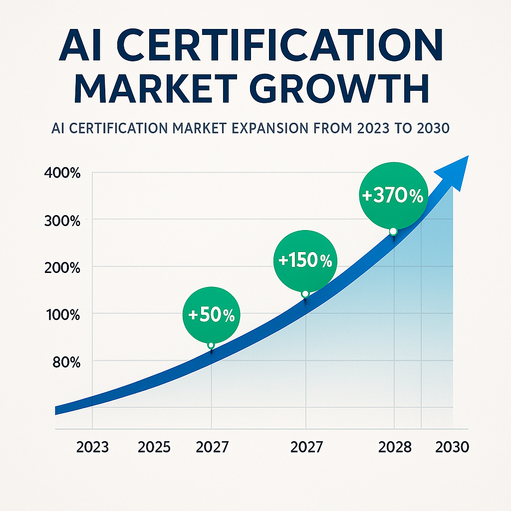 2025년 AI 자격증 시장 성장률 및 전망 그래프