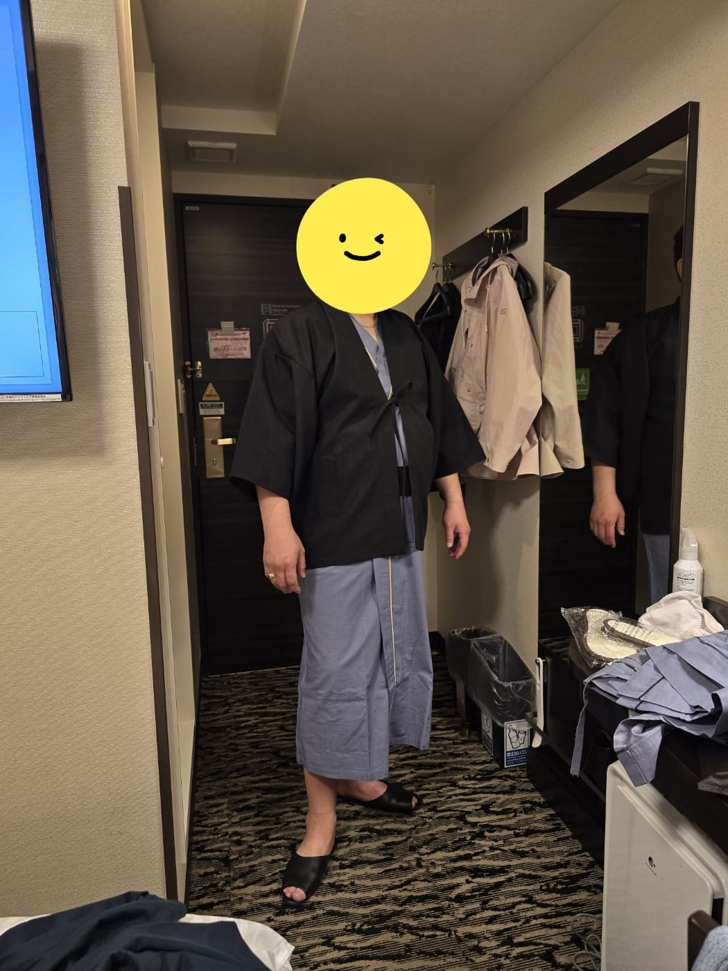 요코하마APA호텔 제공 유카타 착용샷