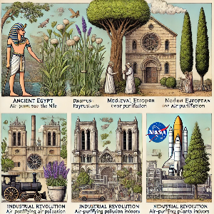 역사 속 공기 정화 식물의 역할