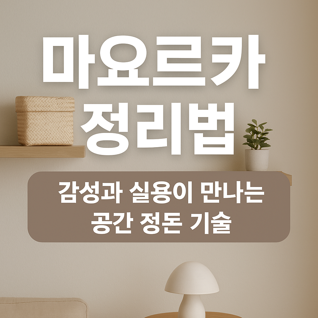 마요르카 정리법 &ndash; 감성과 실용이 만나는 공간 정돈 기술