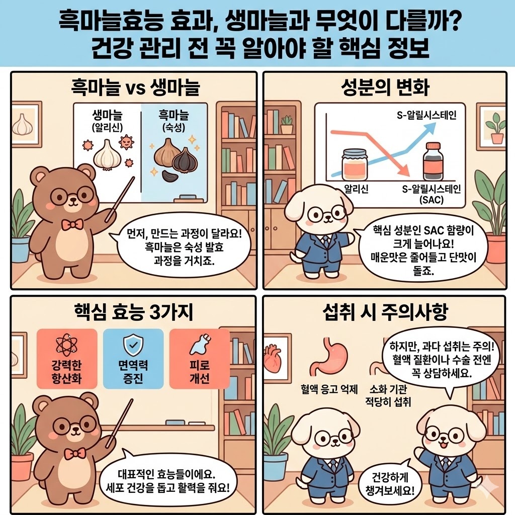 흑마늘효능 효과, 생마늘과 무엇이 다를까? 건강 관리 전 꼭 알아야 할 핵심 정보