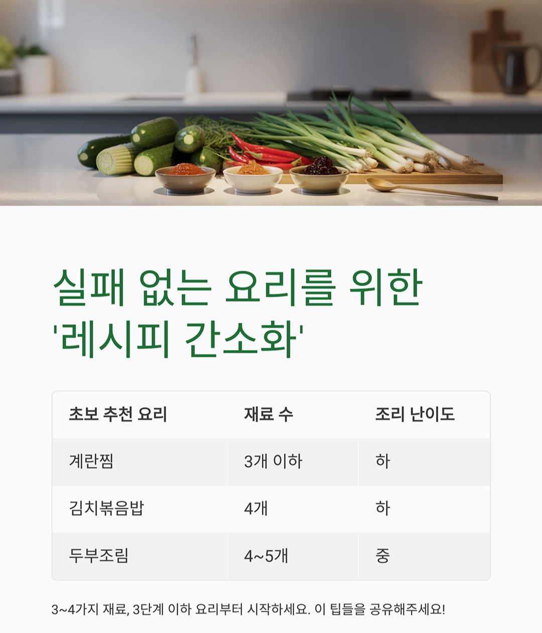요리초보를 위한 주방 스마트 살림 팁 7가지