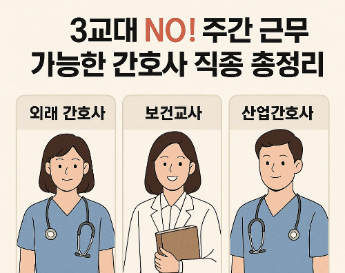 야간 근무 없이 일하는 간호사? 주간 전담 간호사 직업 가이드