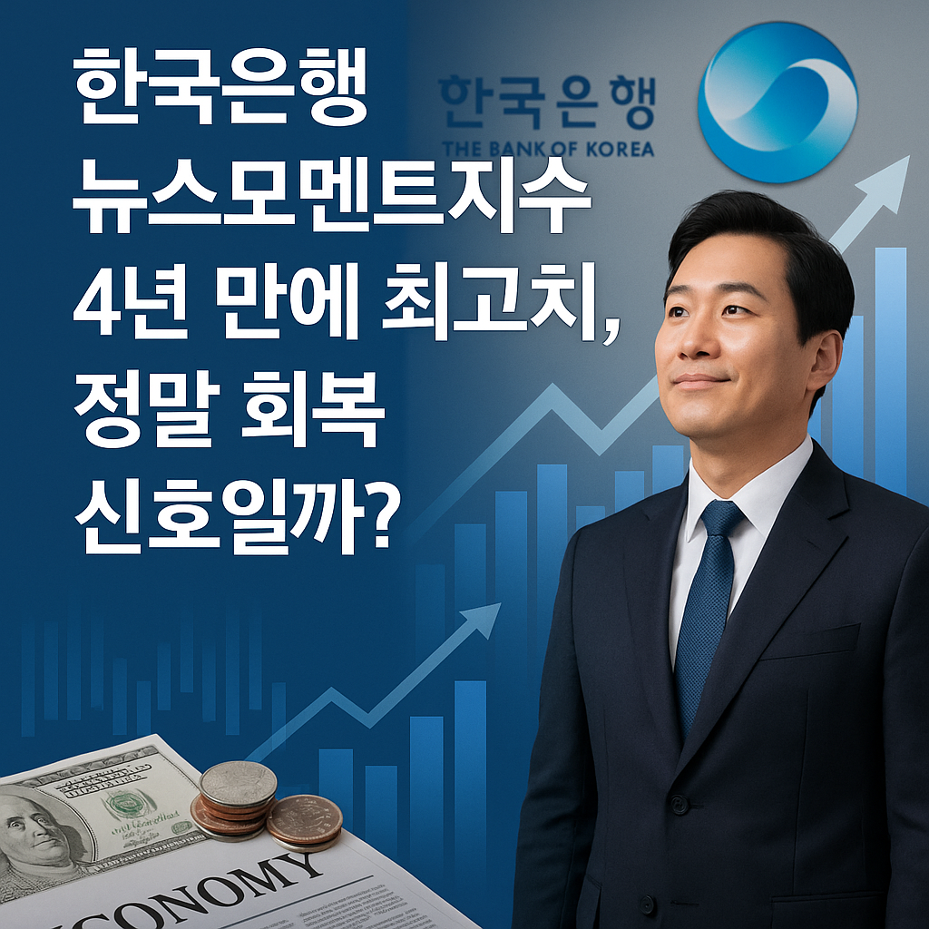 한국은행 뉴스모멘트지수 4년 만에 최고치, 정말 회복 신호일까?