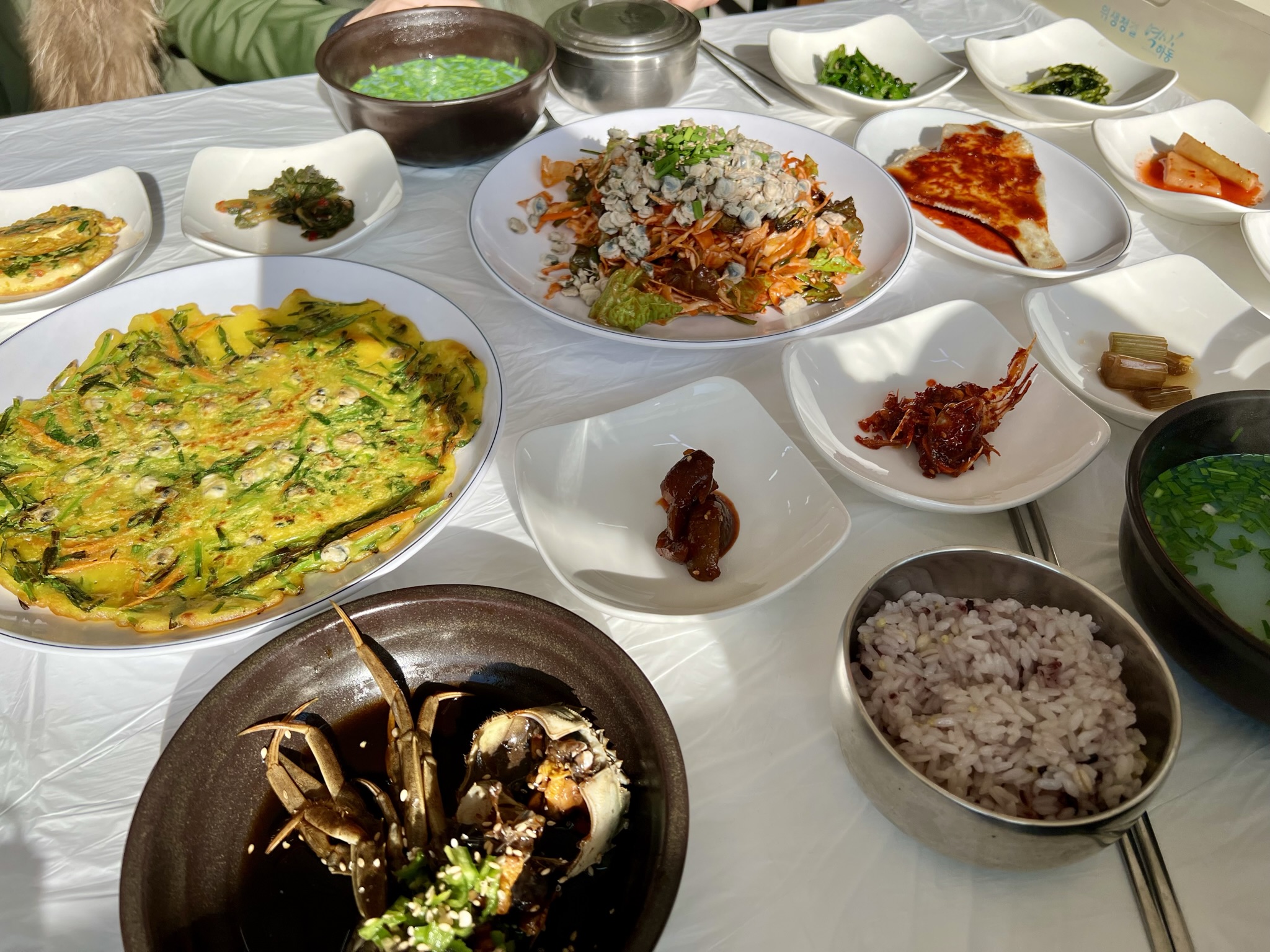 하동해성식당메뉴-재첩국-재첩무침-재첩전