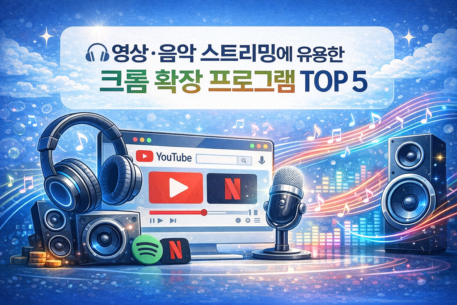 영상·음악 스트리밍에 유용한 크롬 확장 프로그램 TOP 5
