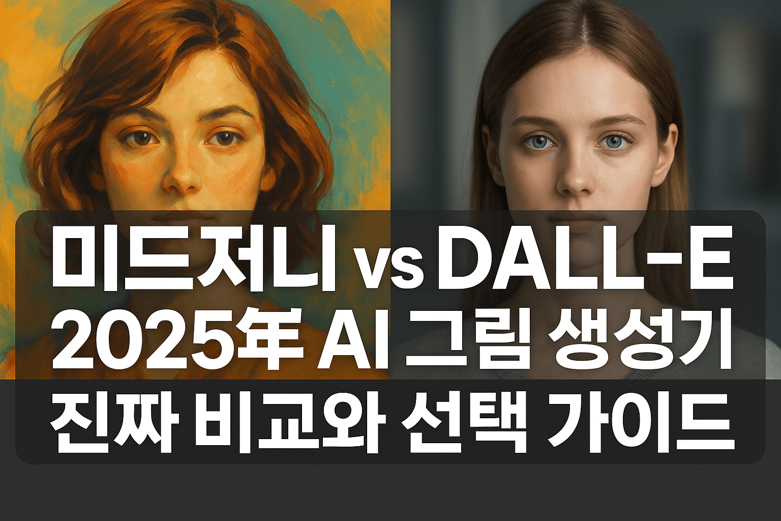 미드저니 vs DALL-E: 2025년 AI 그림 생성기, 진짜 비교와 선택 가이드