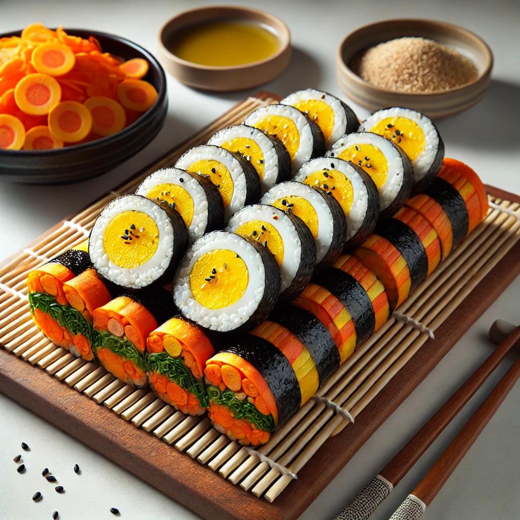 계란 키토김밥만들기 당근라페 요리