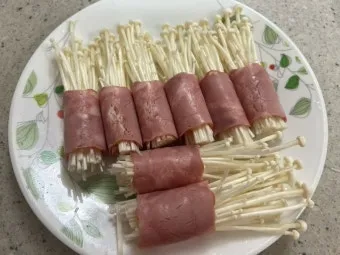 아이 버섯 먹이기 맛있게 레시피 팽이버섯 베이컨말이_5