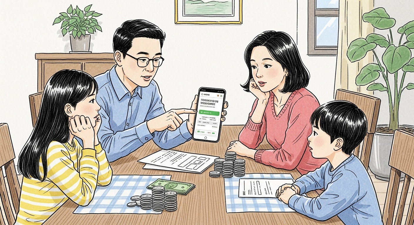 가족 간 송금의 중요성과 메모 작성 필요성을 시각화