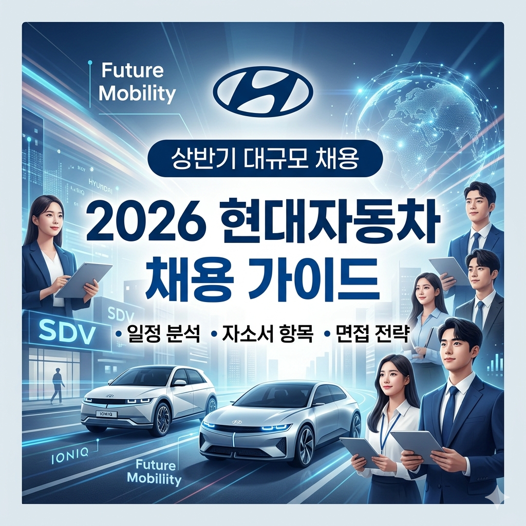 2026 현대자동차 상반기 신입 경력 채용 공고 및 NextGen 인턴십 합격 가이드 이미지