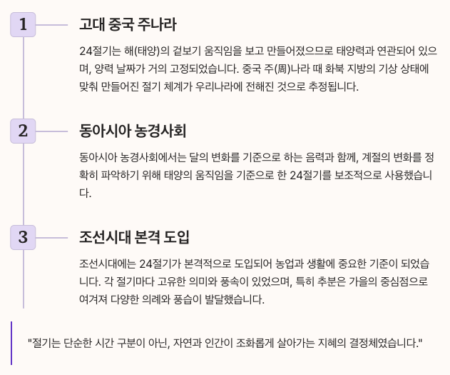 추분 유래와 역사적 배경 - 24절기 추분의 기원 정리 이미지