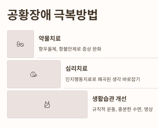 공황장애 극복방법