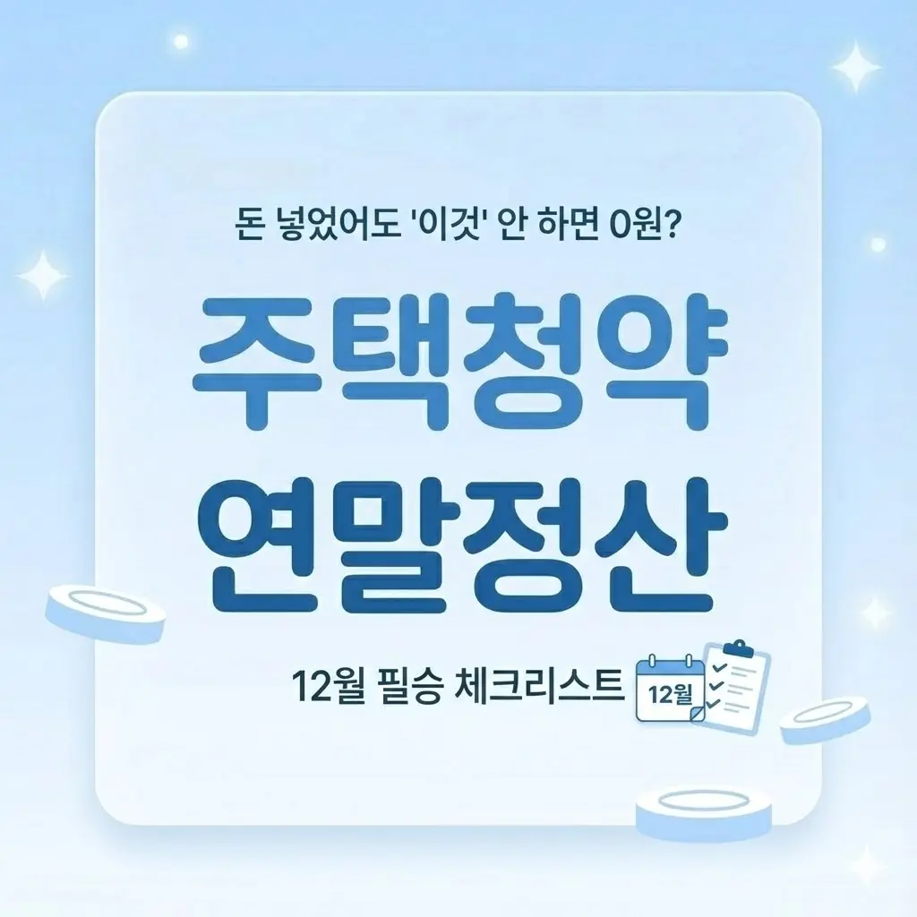 주택청약 연말정산