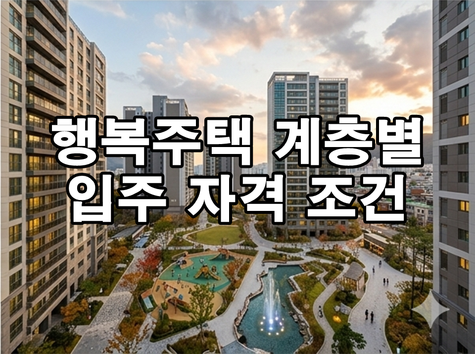 SH vs LH 행복주택 자격 조건 및 핵심 차이점 완벽 정리
