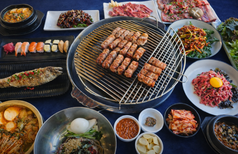 사또화로구이 모듬