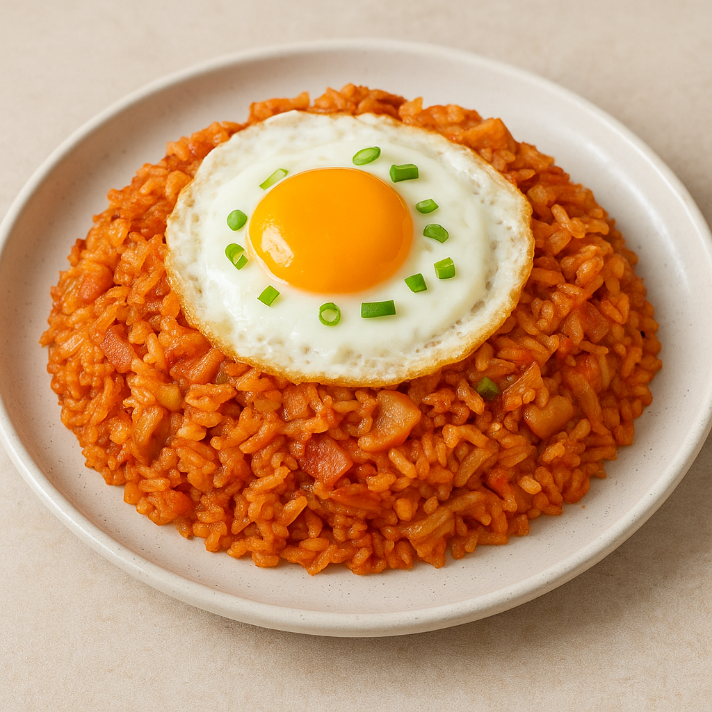 계란 올려 먹는 김치볶음밥