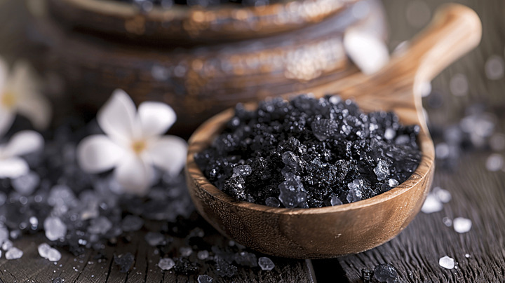 유황이 들어가 검은색을 내는 블랙 솔트
