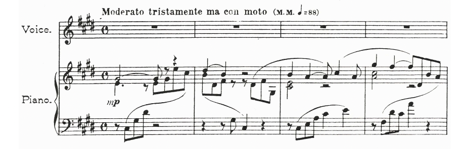 엘리자베스의 노래 악보 분석