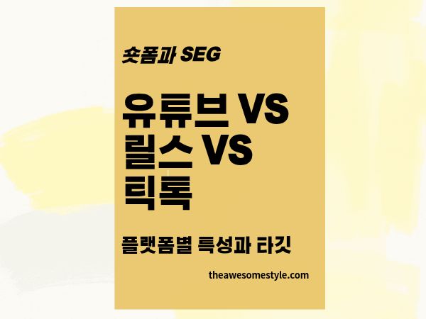 2편. 유튜브 쇼츠 vs 인스타 릴스 vs 틱톡 - 어디에 먼저 투자해야 하나