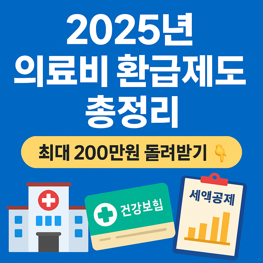 모르면 손해! 2025 한국 의료비 환급제도 총정리｜ 최대 200만원 돌려받는 법