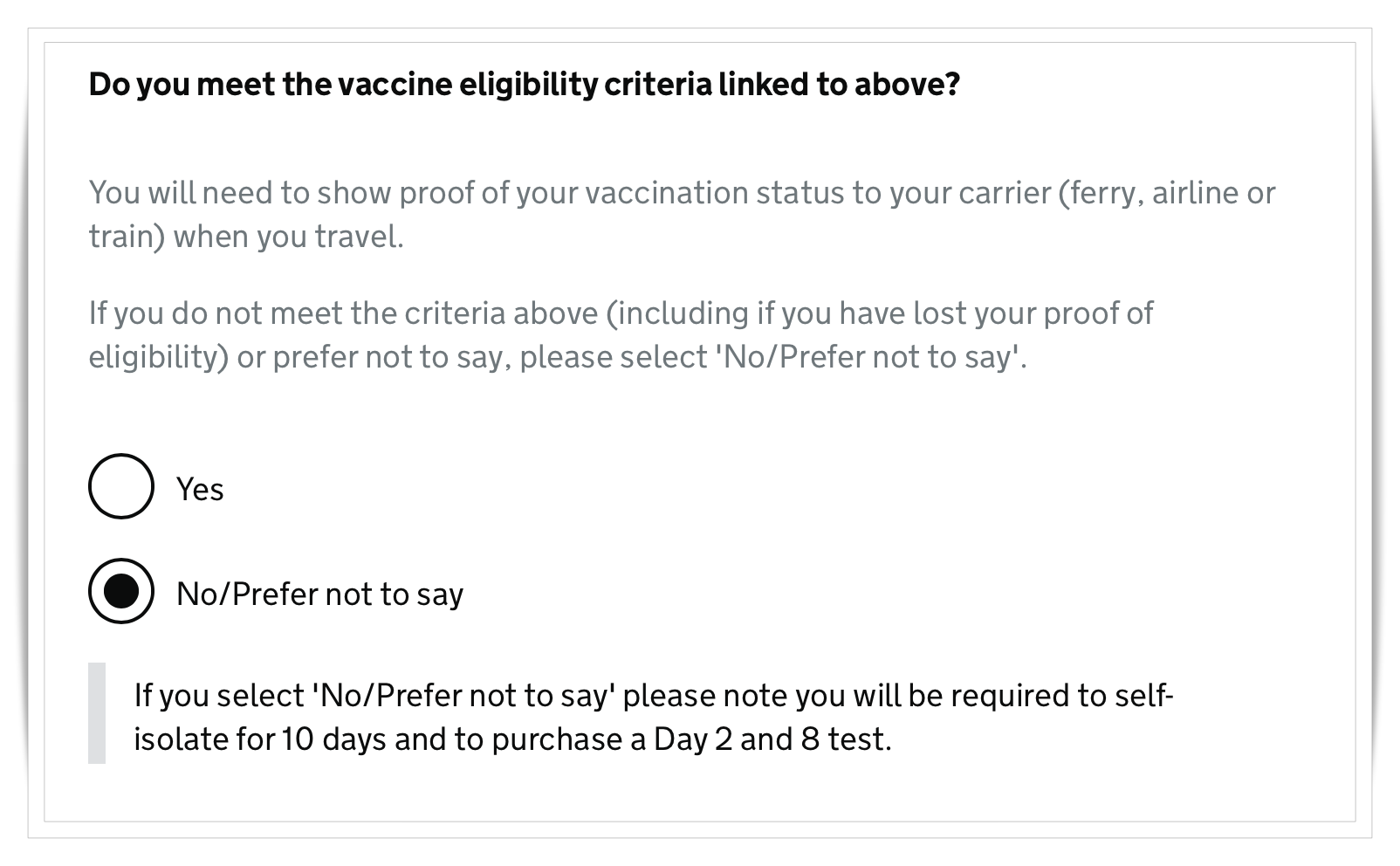 Passenger Locator Form