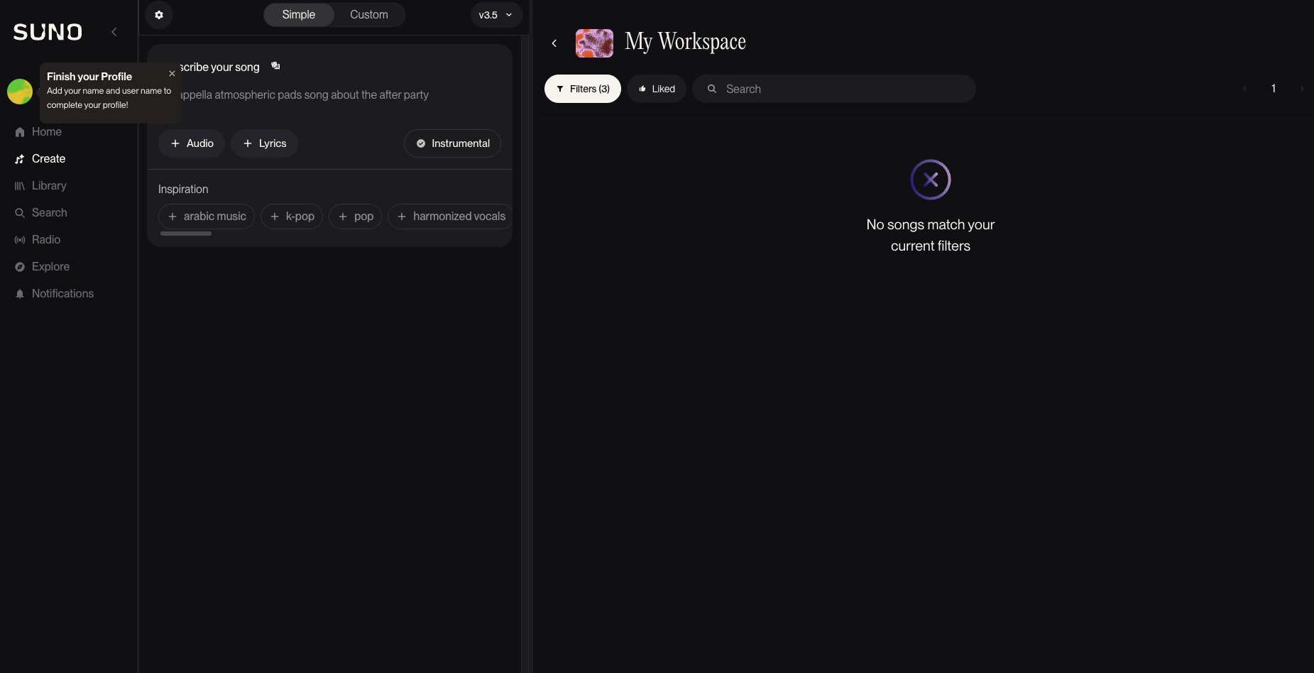 SUNO AI music generator complete guide - AI-powered music creation platform interface showing text-to-song conversion process