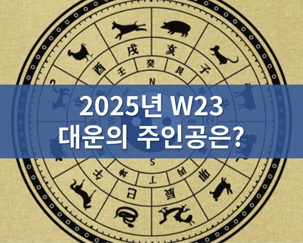 [2025년 W23 주간 운세] 6/2~6/8 대운 들어오는 띠는?