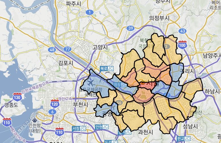 서울 상권 순위