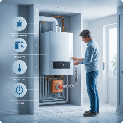 보일러 온수가 나오지 않을때 원인과 간단한 자가 조치방법 이미지