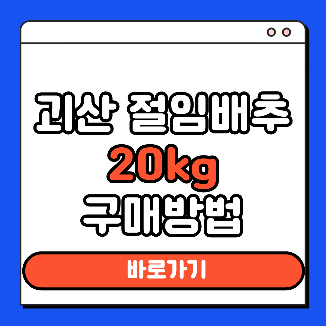 괴산절임배추